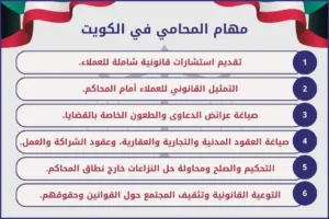 مهام المحامي في الكويت