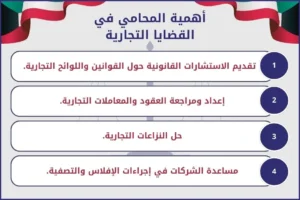 أهمية المحامي في القضايا التجارية