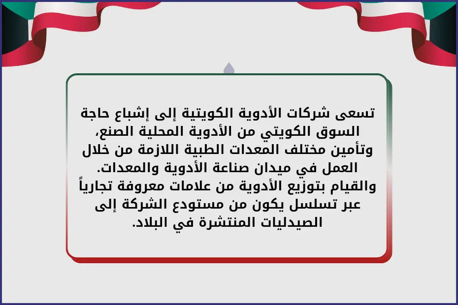 تسعى شركات الأدوية الكويتية