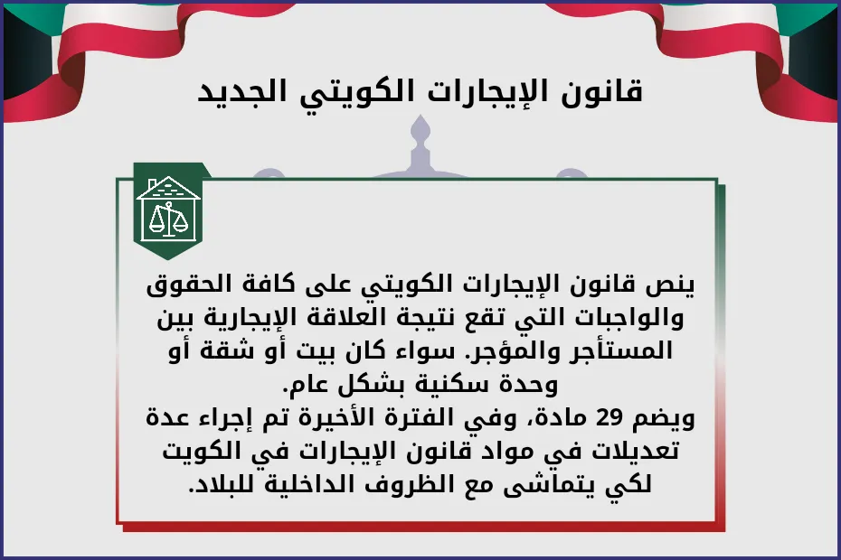 قانون الإيجارات الكويتي الجديد