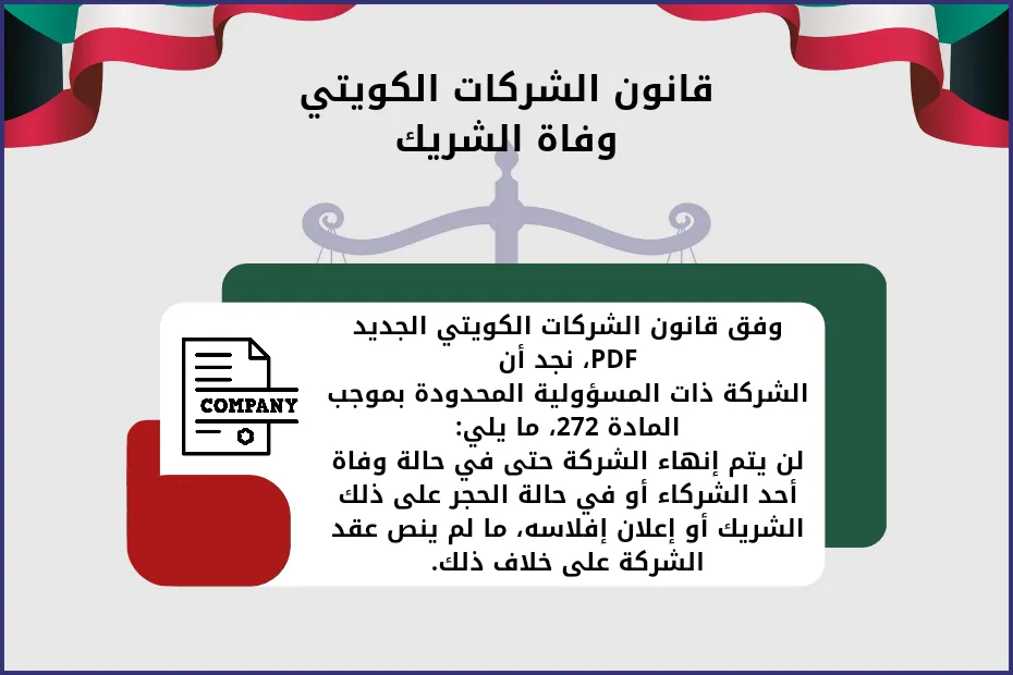 قانون الشركات الكويتي وفاة الشريك